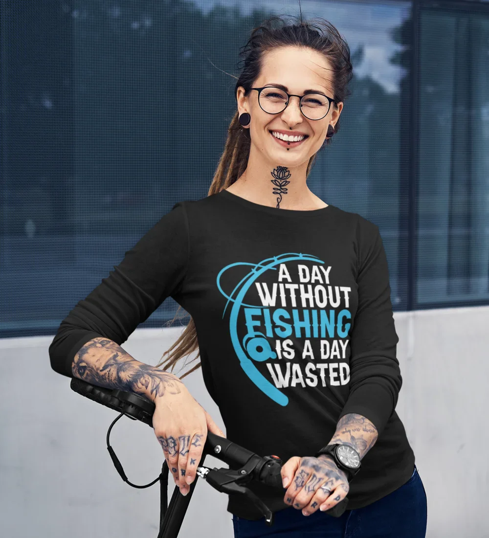 A Day Without Fishing Women Long Sleeve Shirt