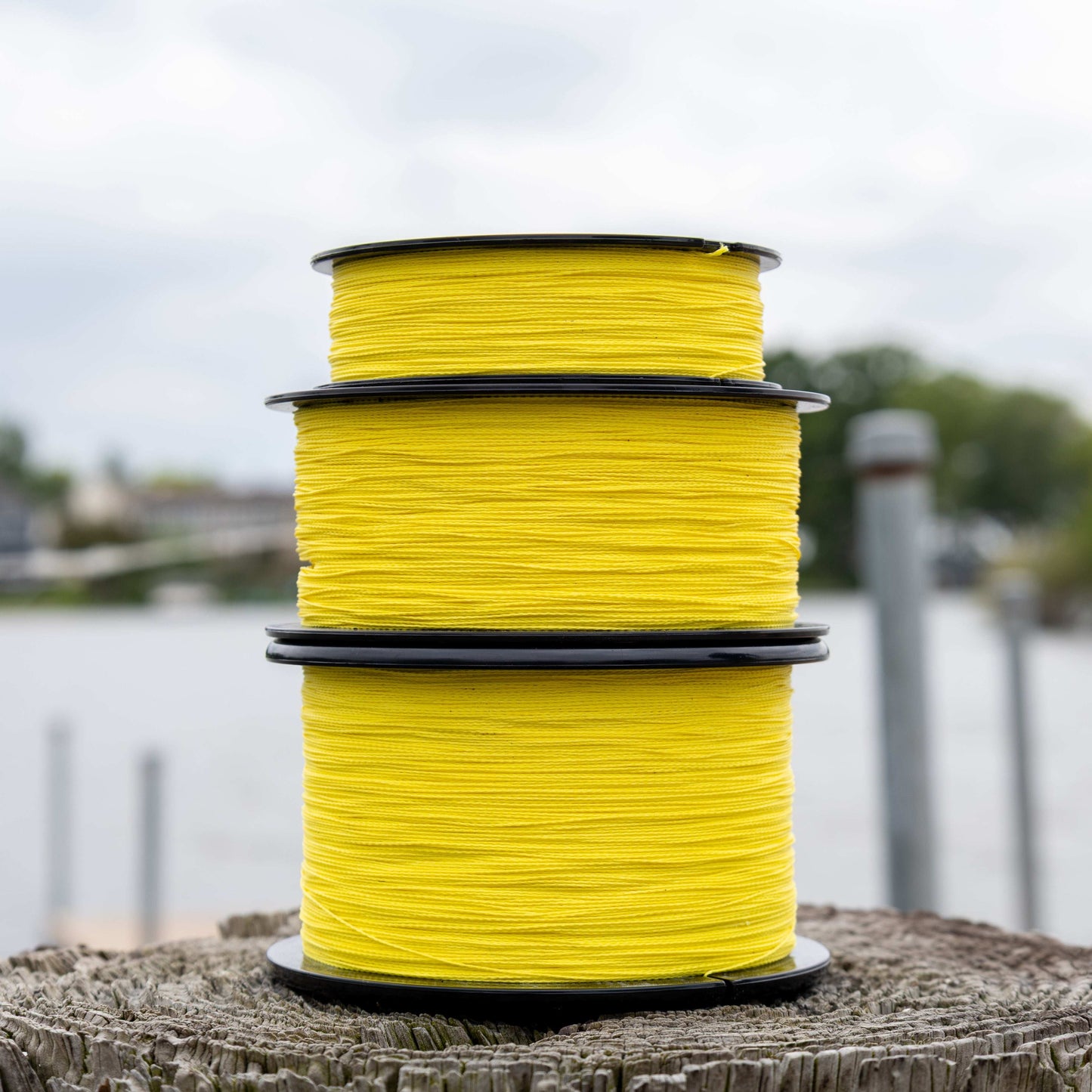 Reaction Tackle Braided Fishing Line - NO FADE Yellow - NEW