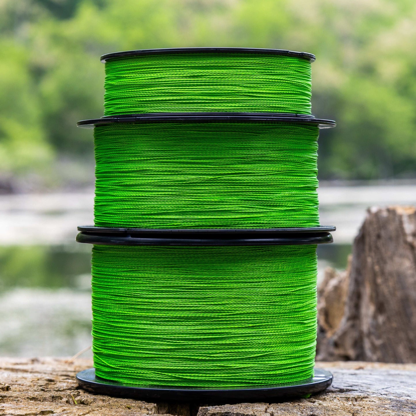 Reaction Tackle Braided Fishing Line - NO FADE Hi Vis Green - NEW
