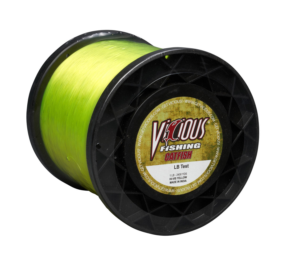 Vicious Catfish Hi-Vis Yellow Mono - 14 Lb Test