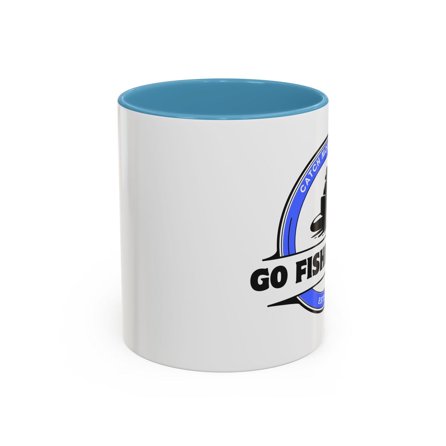 Go Fishing Men Coffee Mug with Different Vibrant Colors