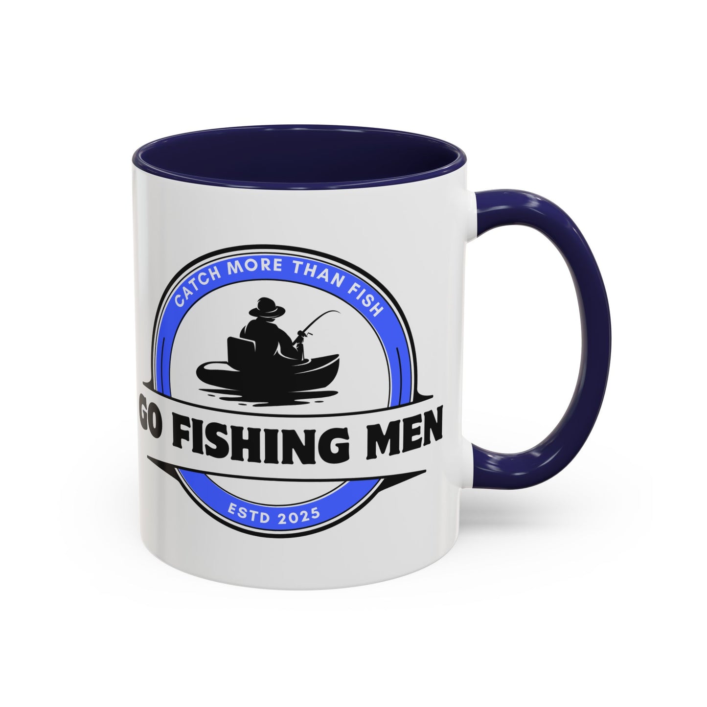 Go Fishing Men Coffee Mug with Different Vibrant Colors