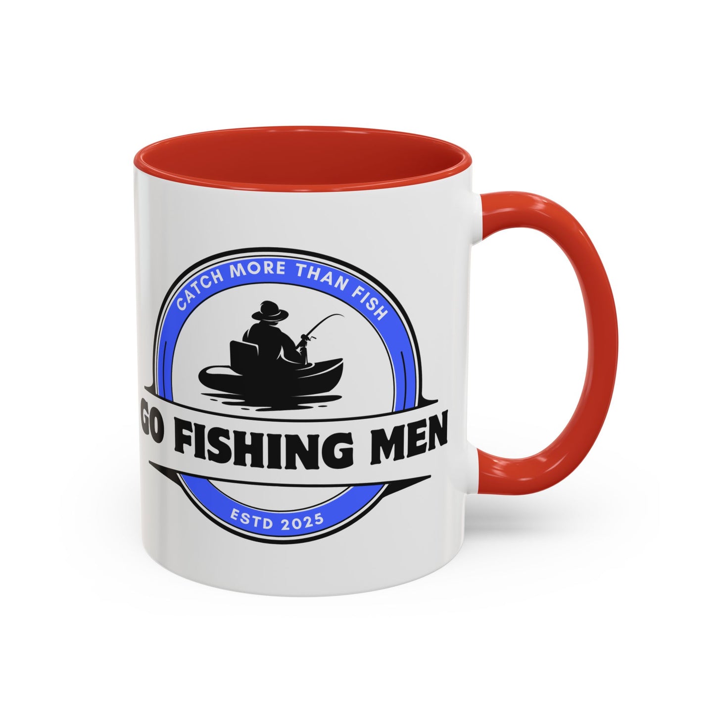 Go Fishing Men Coffee Mug with Different Vibrant Colors