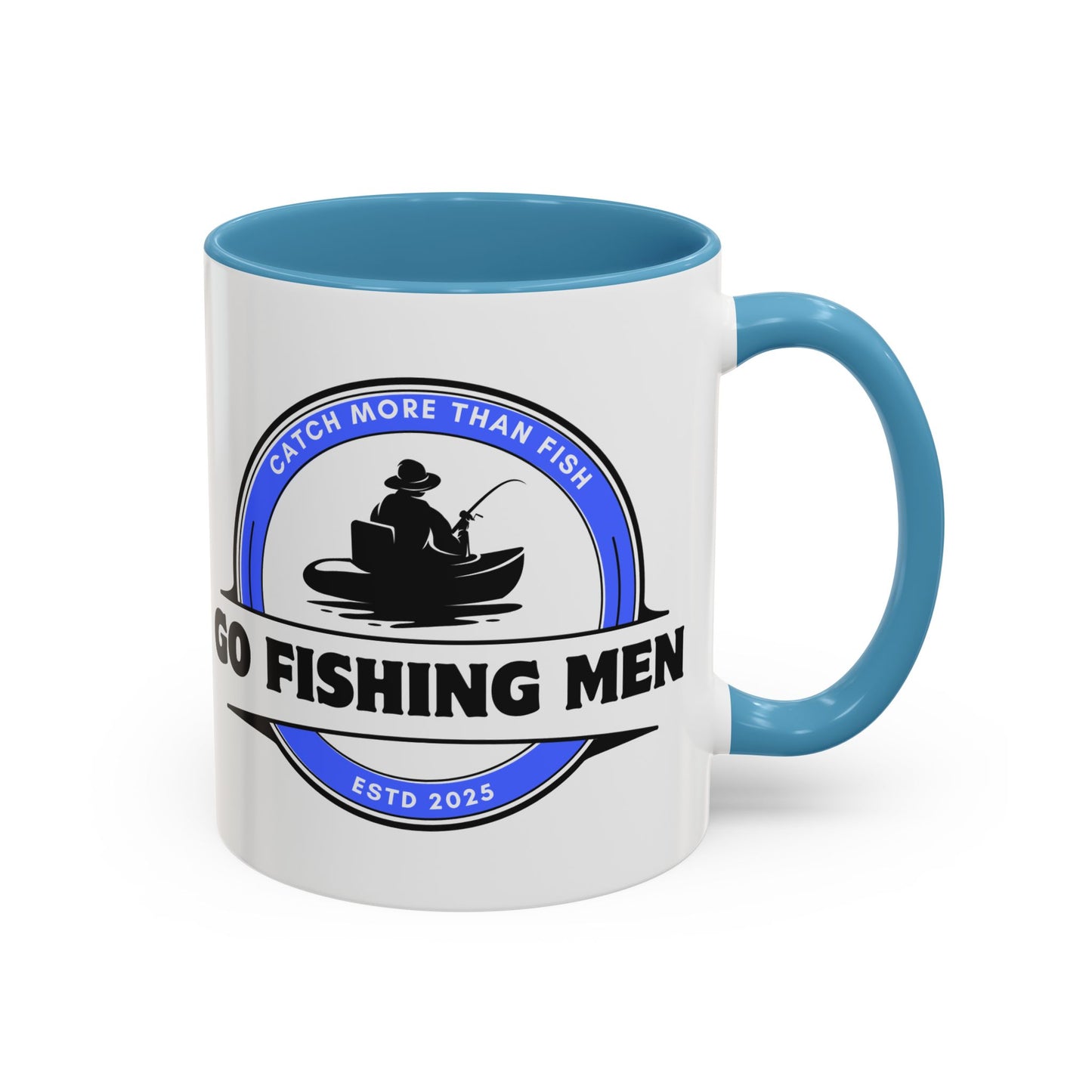 Go Fishing Men Coffee Mug with Different Vibrant Colors