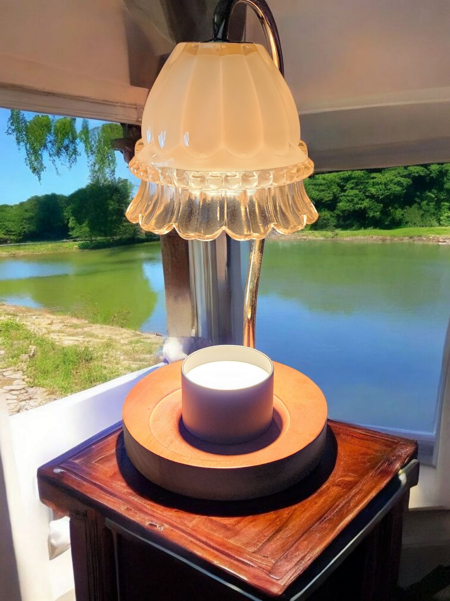 Tropic Like It's Hot Wickless Candle – Unique Blend of Tropical Fruits & Warm Coconut with Mahogany