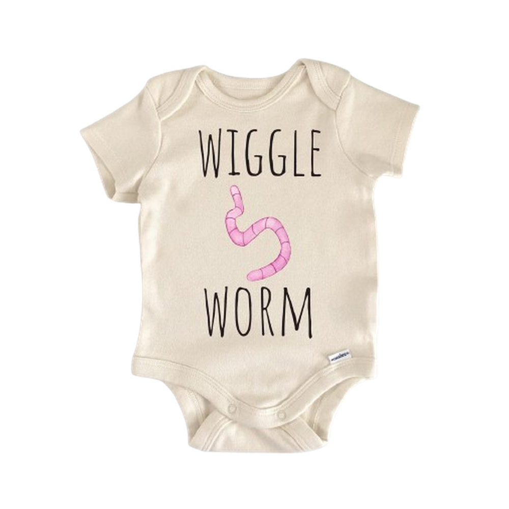 Fishing Worm Fish - Baby Boy Girl Clothes Infant Bodysuit Funny Cute Newborn