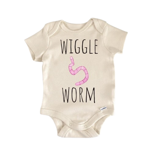 Fishing Worm Fish - Baby Boy Girl Clothes Infant Bodysuit Funny Cute Newborn