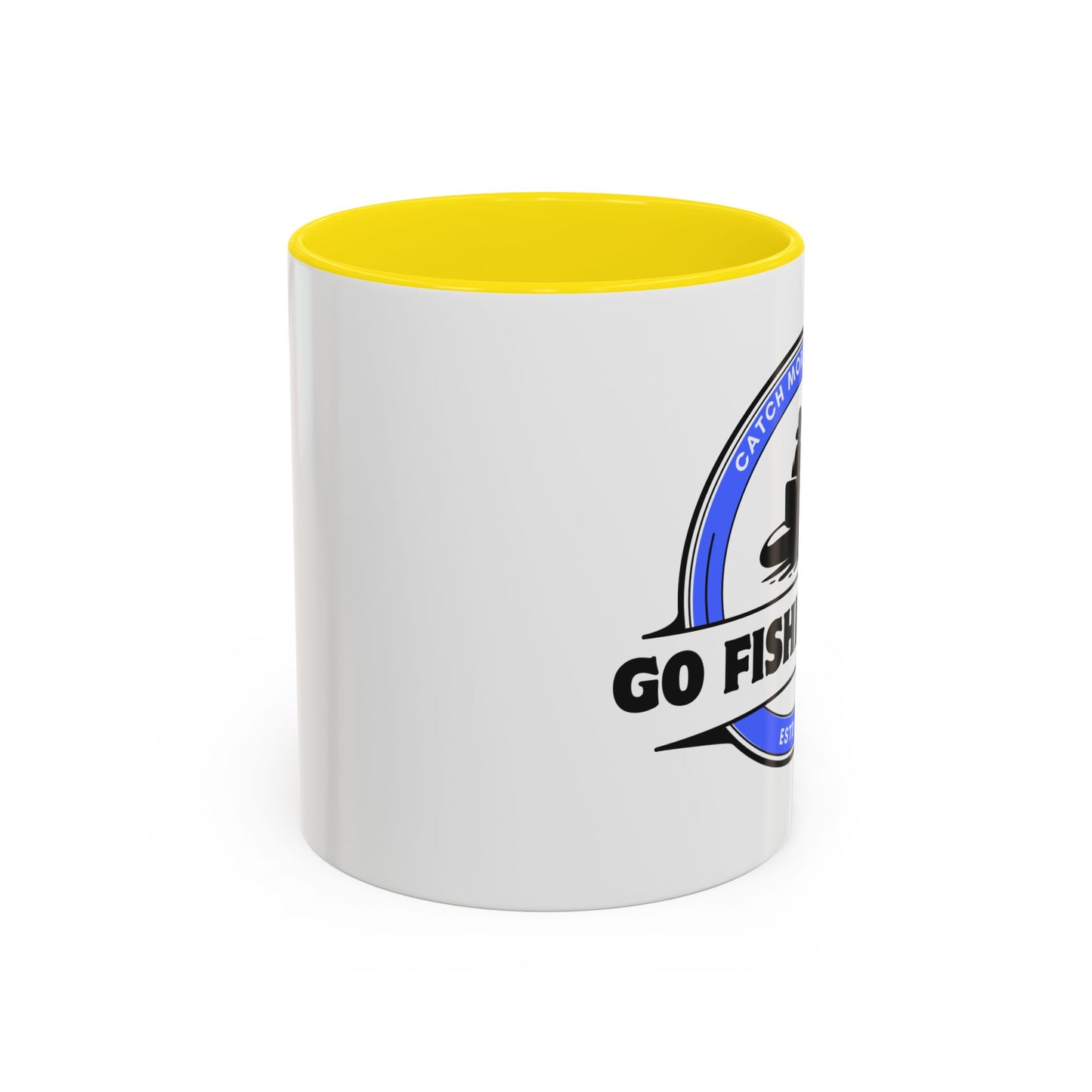 Go Fishing Men Coffee Mug with Different Vibrant Colors