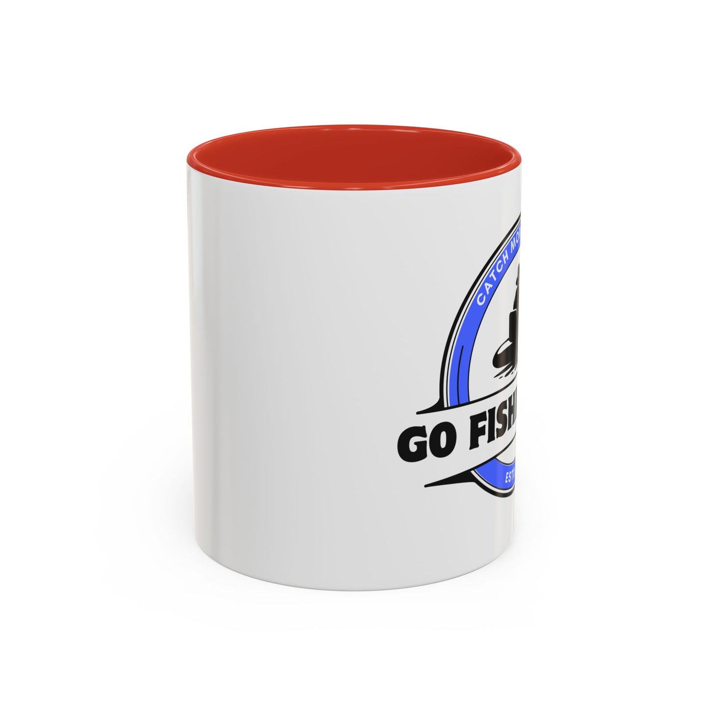Go Fishing Men Coffee Mug with Different Vibrant Colors