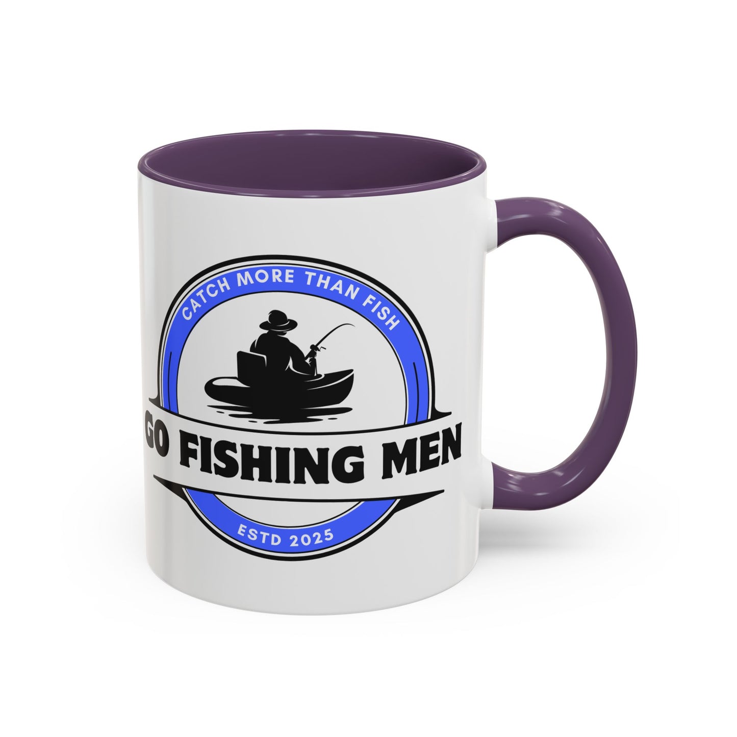Go Fishing Men Coffee Mug with Different Vibrant Colors