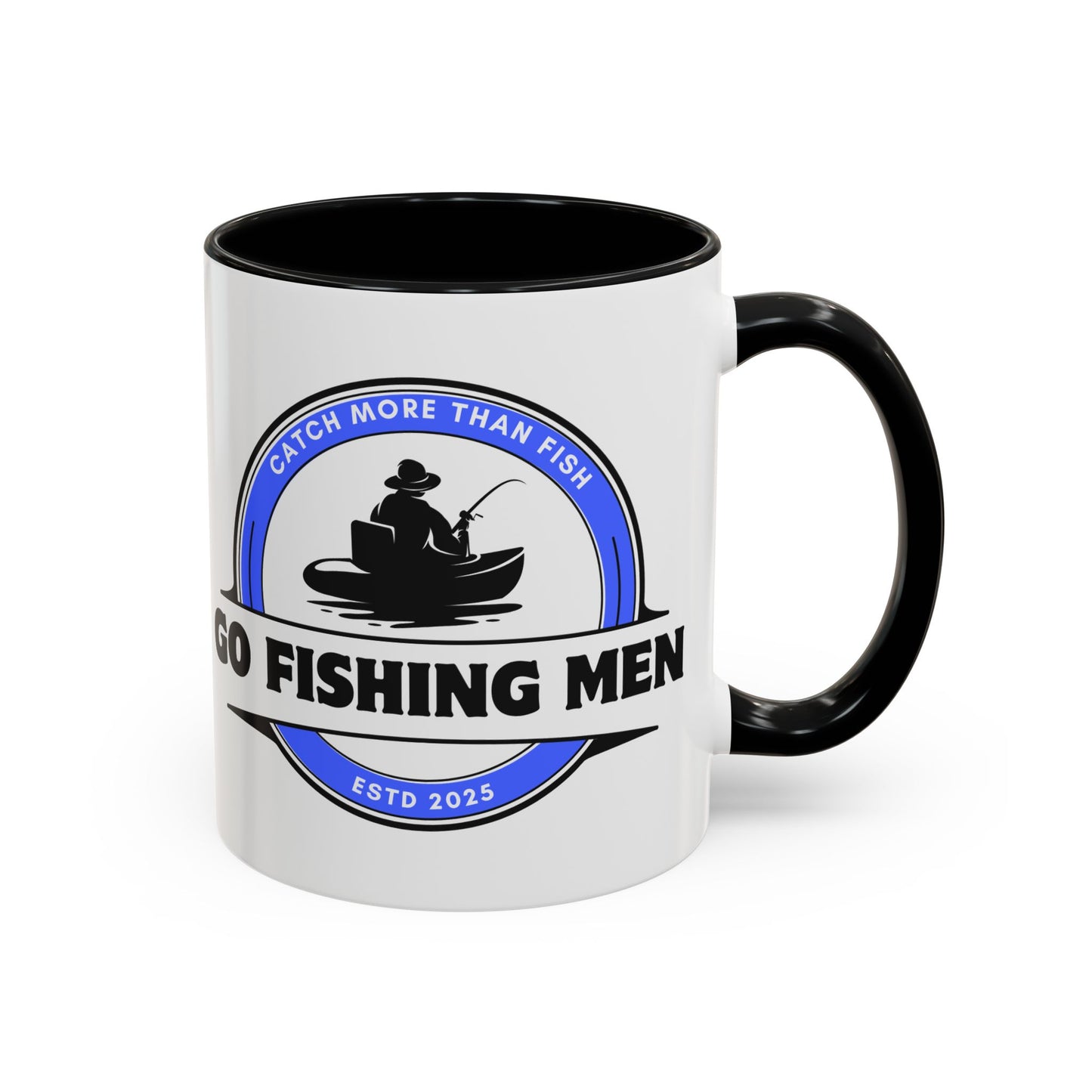 Go Fishing Men Coffee Mug with Different Vibrant Colors