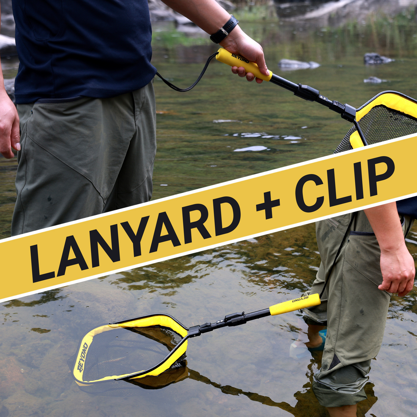 Beyond Braid Floating Fishing Net with Handle