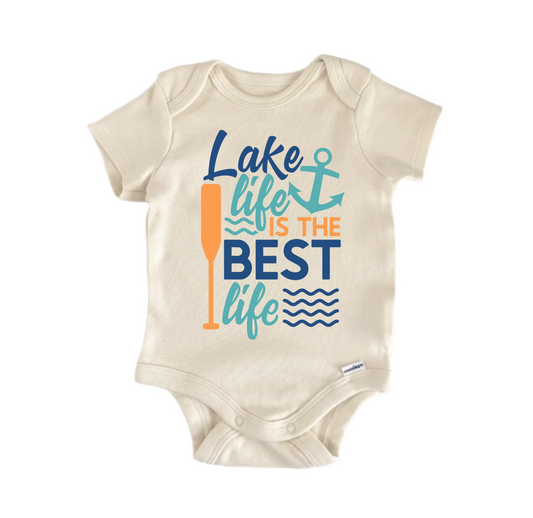 Lake Life Best Life Lakehouse - Baby Boy Girl Clothes Infant Bodysuit Funny Cute