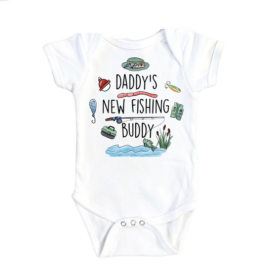 Fishing Buddy - Baby Boy Girl Clothes Infant Bodysuit Funny Cute Newborn
