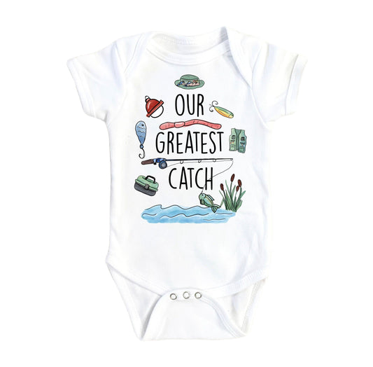 Fishing Catch - Baby Boy Girl Clothes Infant Bodysuit Funny Cute Newborn