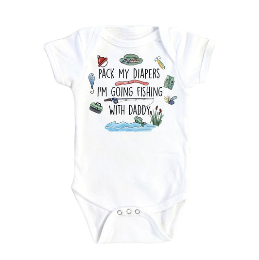 Fishing Diapers 2 - Baby Boy Girl Clothes Infant Bodysuit Funny Cute Newborn