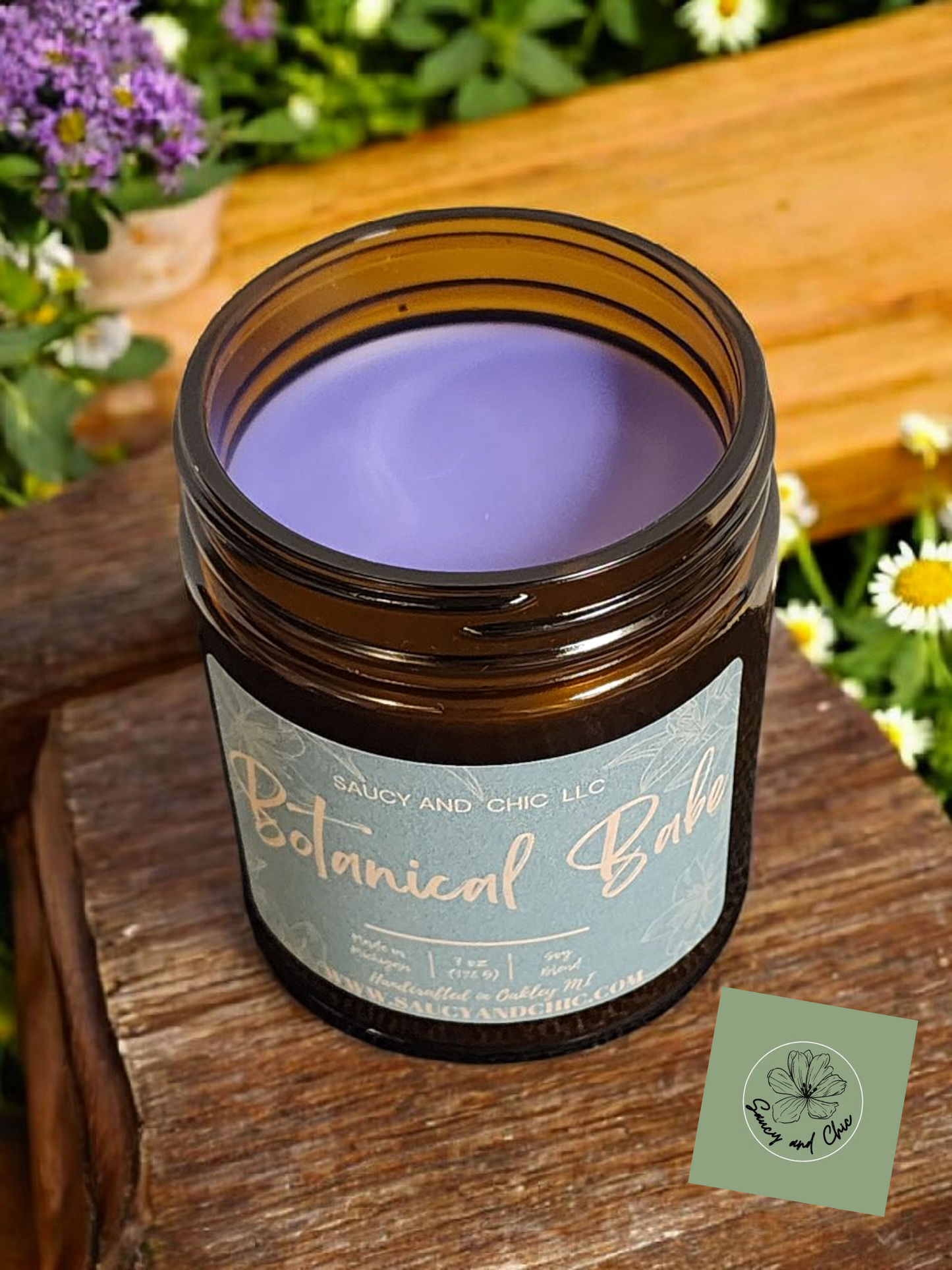 Botanical Babe Wickless Candle – Floral & Fresh Home Fragrance