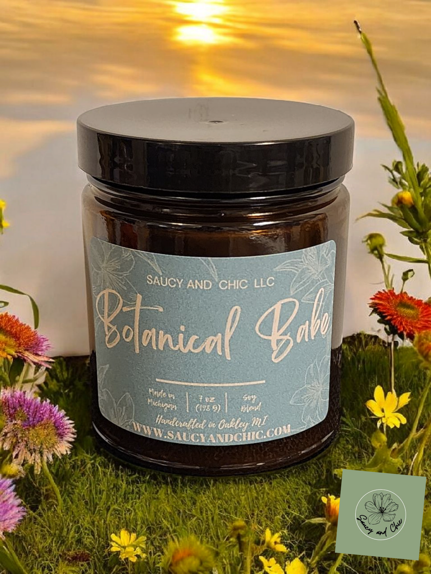 Botanical Babe Wickless Candle – Floral & Fresh Home Fragrance